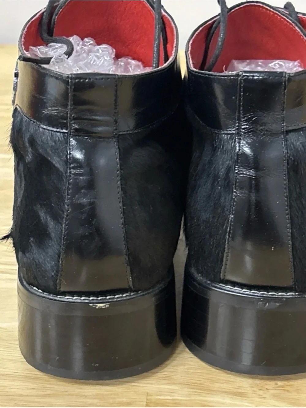 zota leather horse hair shoe sz 13